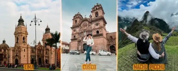 La Catedral en Lima, La Compañia en Cusco y Machupicchu