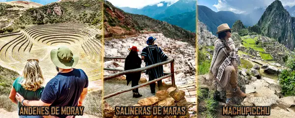 Minas de sal de Maras, Ciudadela Machupicchu y Andenes de Moray