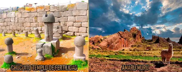 Inca Uyo or Temple of Fertility in Chucuito and Amaru Muru