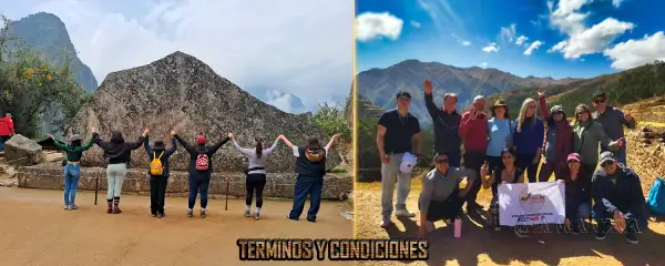 Pasajeros contentos en Machupicchu y el Valle Sagrado